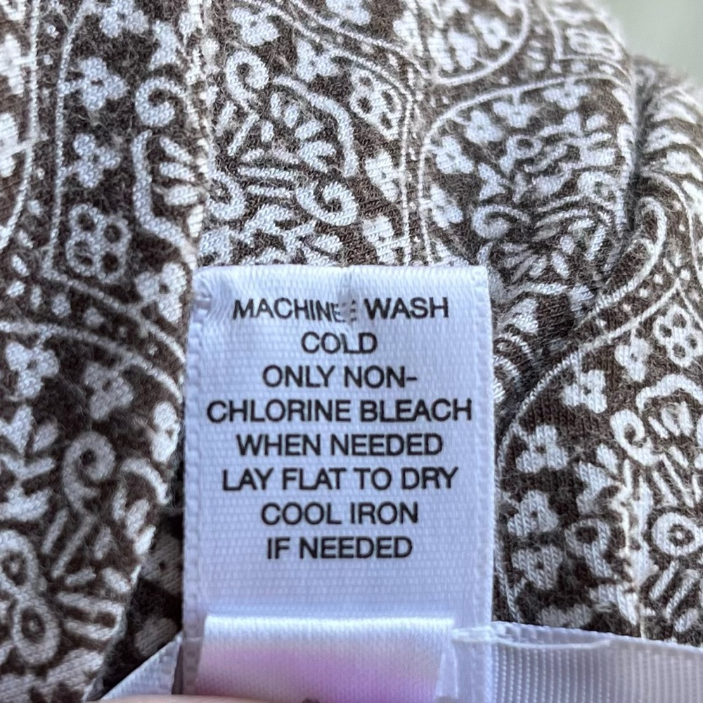 •LOFT• Medallion Print Babydoll Knit Top - Size Large - Picture 7 of 8